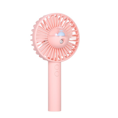 

Portable Handheld USB Mini Electric Fan Rechargeable Misting Maker Humidifier Water Spray Air Condition Cooler Pink