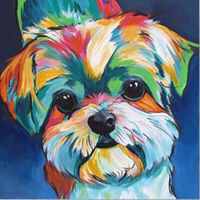 

UpperX Diamond Painting Dog Color 5D Rhinestone Paintings Diamond Painting
