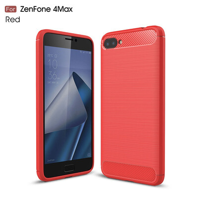 

Fivice Asus Zenfone 4 Max ZC520KL case Luxury brushed carbon fiber TPU soft shell