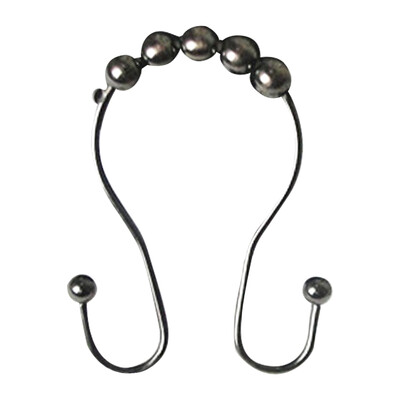 

UpperX Rustproof Shower Curtain Rings Stainless Steel Roller Double Glide Shower Hooks for Bathroom Shower Rods Curtains Linerss
