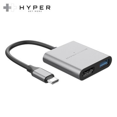 

HyperDrive MacBookPro Air Apple Notebook Converter New IPad Pro Dock Type-c Hub USB-c Deep Space Gray