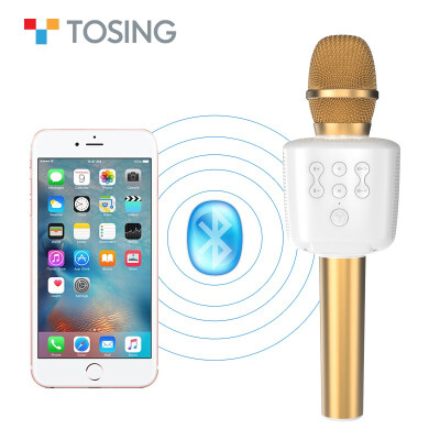 

TOSING Outdoor New Simple Portable Karaoke Microphone Wireless Blue tooth Speaker Handheld Music Player KTV Travel Support Tfcard