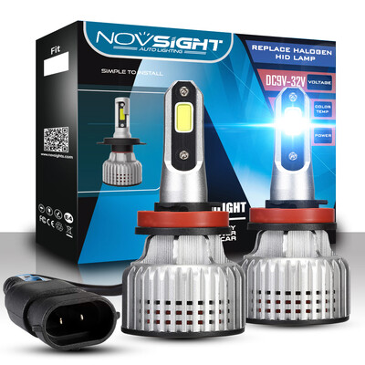 

Novsight H1 LED H3 led H4 H7 H11 H13 9005HB3 9006HB4 9007 COB Car LED Headlight Bulbs 10000LM 72W Auto Headlamp Fog Light Bul