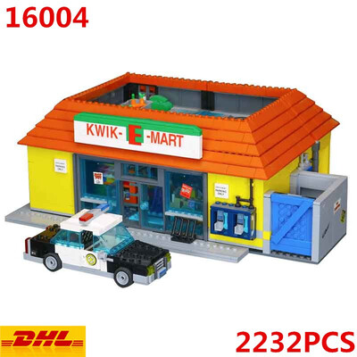 

New LEPIN 16004 the Simpsons KWIK-E-MART Action Model Building Block Bricks Compatible Legoed 71016 Boy gift