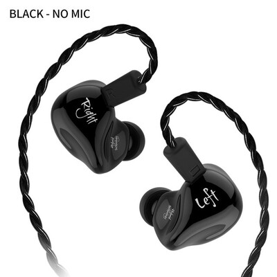 

KZ ZS4 1BA1DD Hifi Sport In-ear Earphone Dynamic Driver Noise Cancelling Headset With Replacement Cable