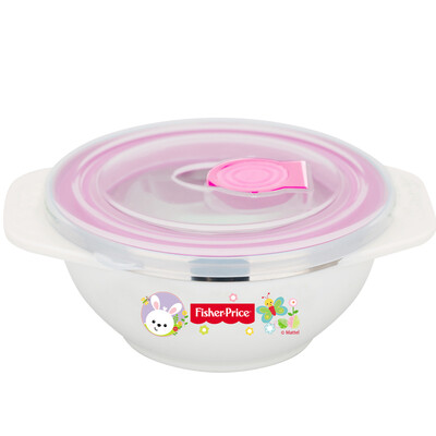 

Fisher-Price Детские посуды Противоюзовый герметический теплоизоляционный стакан из нержавеющей стали+ чашка + РР ложка FP-8018C желтого