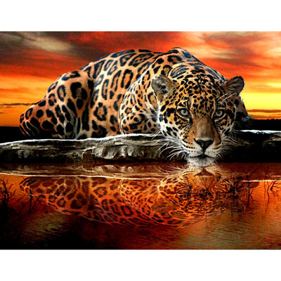 

UpperX 5D DIY Diamond Painting"Tattoo tiger"Diamond Embroidery Cross Stitch Rhinestone Mosaic Painting 40x30cm
