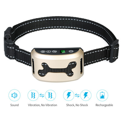 

Bark Collar Rechargeable Anti-Barking Collar with BeepVibrationHarmless Shock Modes for Stop Small Medium Large Dogs Barking