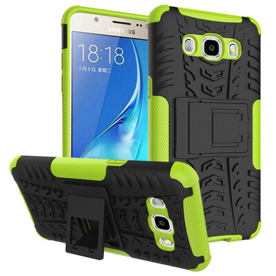 

Fivice Samsung J510J5 2016 Case TPU anti-fall tire pattern back clip bracket phone case