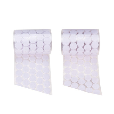 

PH PANDAHALL 500 Sets White Nylon Magic Tapes Adhesive Hook&Loop Tapes