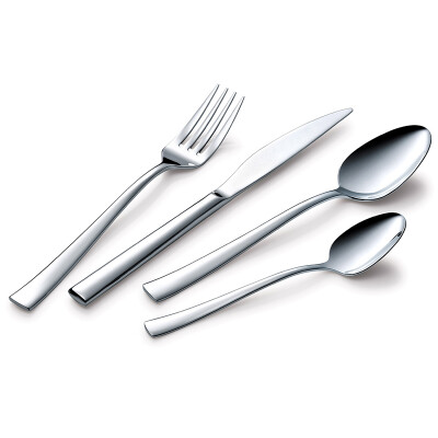 

[Jingdong supermarket] Road card cool (LUCUKU) 304 stainless steel steak knife and fork spoon more four-piece US series Western tableware gift box