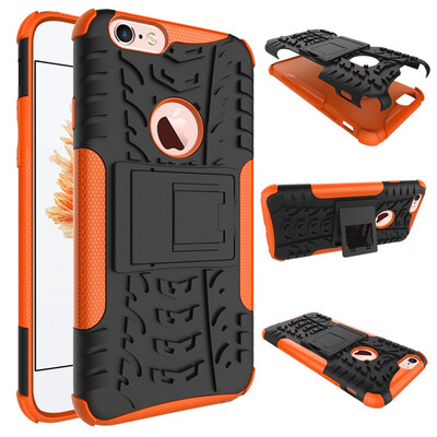 

Fivice iPhone 66S Case TPU anti-fall tire pattern back clip bracket phone case