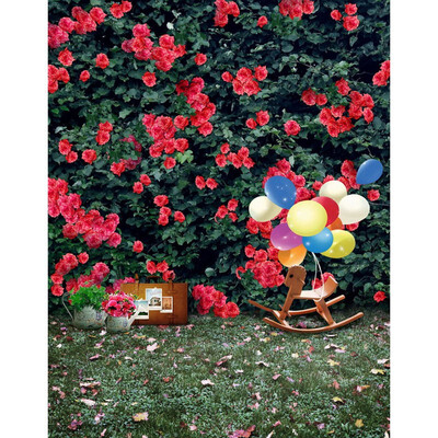 

Childhood Red Memory Photo Backdrop 57FT Vinyl Fabric Cloth Digital Printing Photo Background s-2338