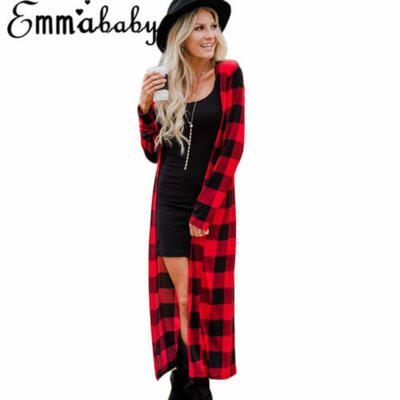 

New Womens Ladies Long Sleeve Maxi Boyfriend Panelled Cardigans Open Floaty