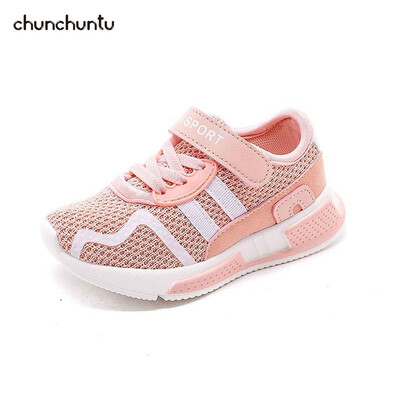 

chunchuntu 2018 Autumn Baby Girl Mesh Breathable Shoe Children Sport Sneaker Boy Black Casual Trainer Toddler ZD6365