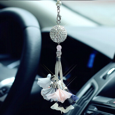 

Car Decoration Accessories fashionable Diamond Crystal Ball Ornaments Nice gift Car Interior rearview mirror Hanging Pendant