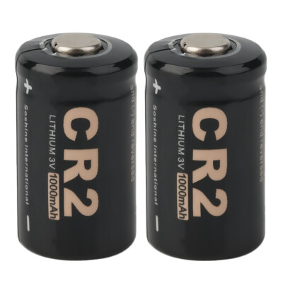 

2 Pieces CR2 3.0V 1000mAh Protected Rechargeable Battery + Case for Soshine