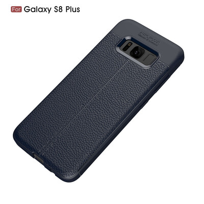 

Fivice Samsung Galaxy S8 plus case Luxury leather TPU silicone anti-fall soft shell phone case