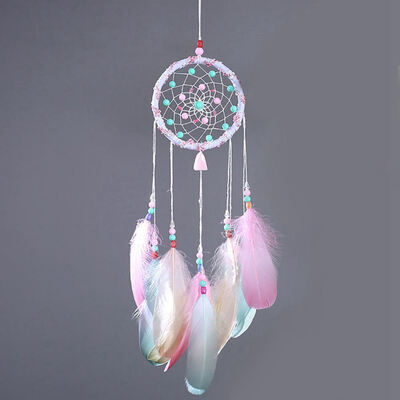 

UpperX Wind Chimes Dream Catcher Handmade Gifts Dreamcatcher Feather Pendant Creative Car Hanging Decoration
