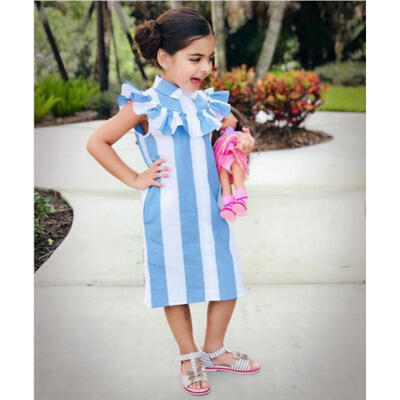 

Toddler Kids Girls Dress Sleeveless Clothes Princess Party Pageant Slim Dresses