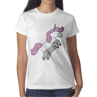 

Womens Funny DIY Unicorn Cotton T-Shirt Short-Sleeve Interesting tee