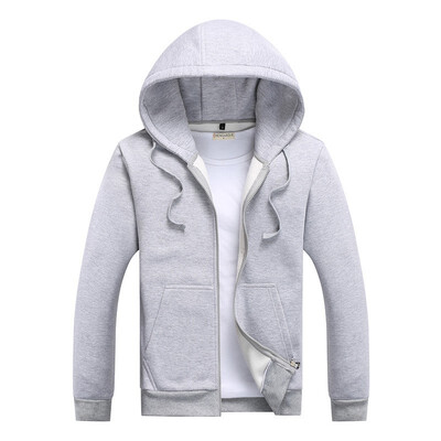 

Men Hoodies 2018 Sudaderas Hombre Hip Hop Mens Brand Solid Zipper Hoodie Sweatshirt Slim Fit Men Hoody M-XXXL