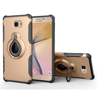 

Fivice Samsung Galaxy J7 primeOn7 2016 Case TPU Water Drop Ring Stand Car Power Magnetic Drop-proof Phone Case