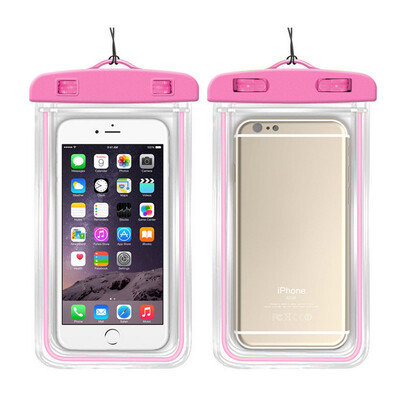 

Waterproof bags dry bag with underwater luminous bag phone case swimming bags for all universal models 35 inches-6 inches