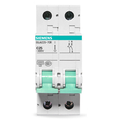 

Siemens (SIEMENS) 5SJ62257CR standard type circuit breaker 2P25A double inlet and double main switch