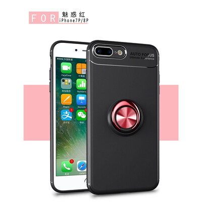 

Fivice iphone 7 plus case TPU metal ring shell magnetic bracket soft shell
