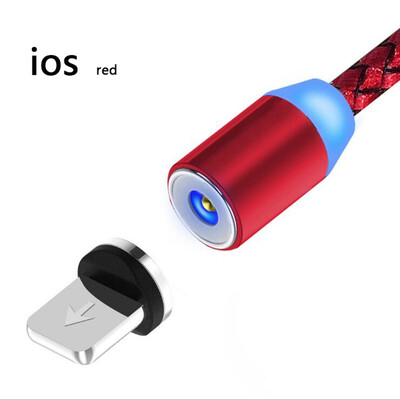 

Magnetic Charging Micro Fast Cable For iPhoneXS MAX 7 8 PLUS 360 Degree Full range 1M 2M Nylon Braided USB Cable