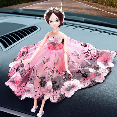 

1Pcs Beautiful Dolls Sweet decorative doll wedding special handmade Doll car interior display decorations accessories