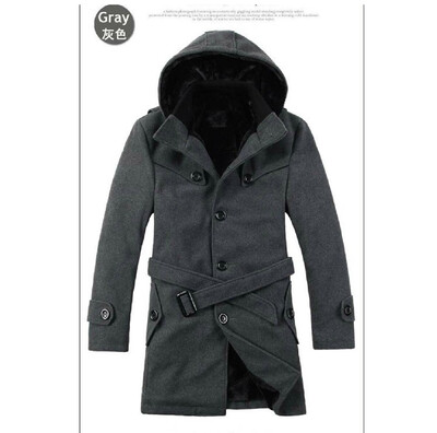 

AOWOFS Mens Thick Windbreaker Thickened Plus Long Winter Coat JJ-Y22