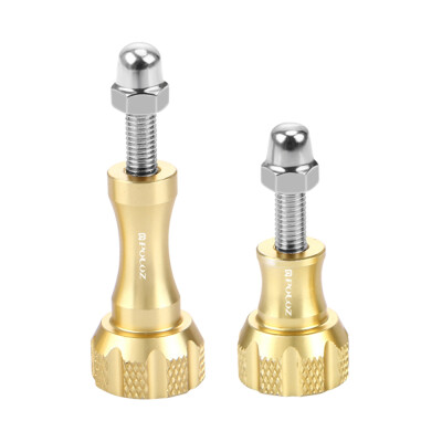 

PULUZ PU144 Aluminum Skeletons Rod Thumb Knob Stainless Bolt Nut Screw Set For Action Sport Camera Photography Accessories Gold