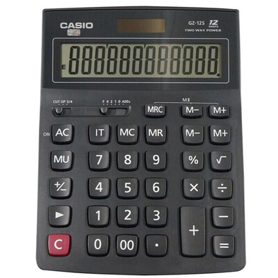 

Casio (CASIO) GZ-12S серии черный бизнес калькулятор Чили