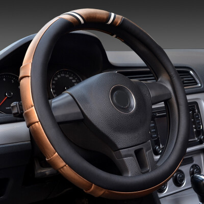 

Car interior protection accessory Car Steering Wheel Cover Comfort Antiskid Micro Fiber Leather fashion 363840cm for most cars