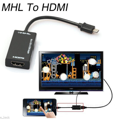 

Mini Micro USB 20 MHL To HDMI 1080P TV Adapter Cable For Samsung Galaxy