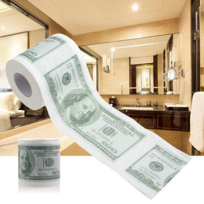 

USA Funny One Hundred Dollar Bill 100 Toilet Roll Paper Money Novel Gag Gift