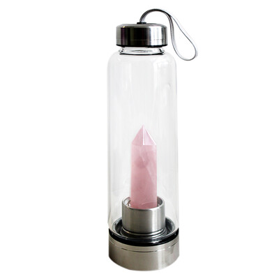 

100 Natural Gemstone Healing Tea Water Bottle Cup Heathy Care MulticolorBottle
