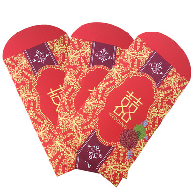

Jiamo creative personality red envelope wedding supplies thousand yuan hundred yuan hi word red envelope 20 packs Mudu double happiness