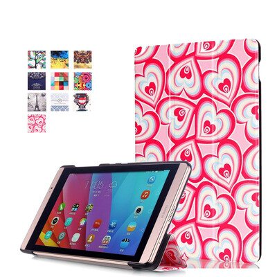 

Fashion silk screen MediaPad M2 tablet case size 8.0 only suitable models for 801 w and 803 l huawei tablet