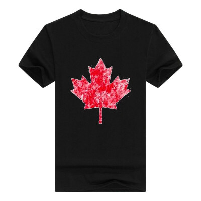 

Canadian Maple Leaf Distressed Vintage Basic Cotton T-Shirt