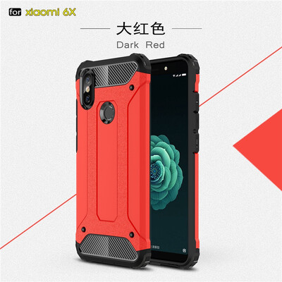 

Fivice Xiaomi MI 6X case Luxury Silicone Diamond Armor PC Hard Shell Phone Case