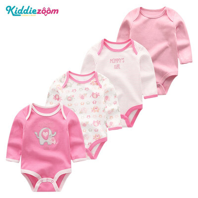 

4PCS Newborn Babywear Clothing Sets Baby Girl Clothes Cotton Rompers One-Pieces Baby Boy Clothes For Babies Bodysuits Unicorn