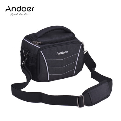 

Andoer 600D Fabric Material Stylish Multi-function Camera Shoulder Bag with Waterproof Rain Cover for Canon Nikon Sony SLR DSLR Ca