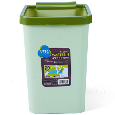 

Jingdong Supermarket Camellia trash cans basket square square bag waste paper tube 13L 12381K