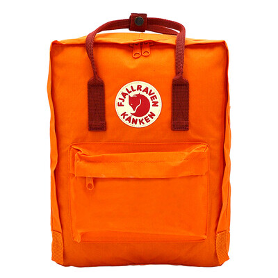 

Arctic fox (Fjallraven) waterproof wear-resistant backpack simple fashion casual shoulder bag Kanken Classic 23510 212/325 deep orange / dark red 16L