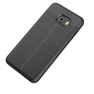 

Fivice Samsung Galaxy C7 Pro case Luxury leather TPU silicone anti-fall soft shell phone case