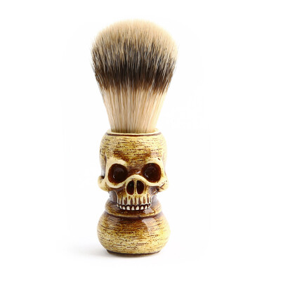 

Men Shaving Brush Resin Skull Head Skeleton Natural Resin Handle Makeup Brush Barber Tools For Men