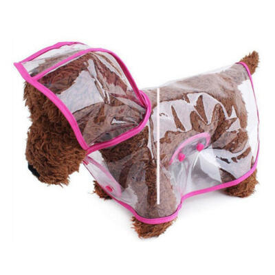 

Pet Dog Puppy Rain Coat Rain Clothes Hooded Waterproof Jacket Rain wear Raincoat